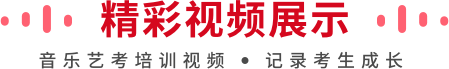 音乐艺考视频展示